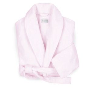 Frette Velour Shawl Collar Blush Bathrobe